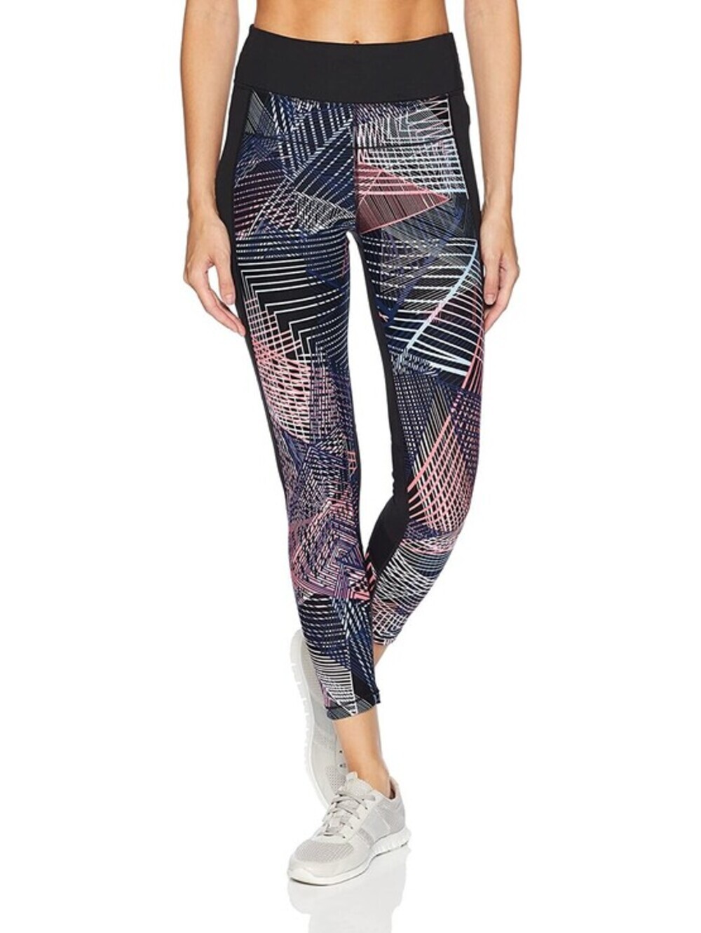 Calvin Klein Womens Connection Print High Waist Fitness Tight Size L